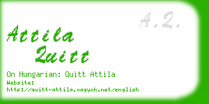 attila quitt business card